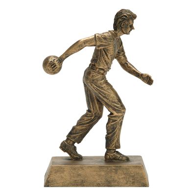 Sport Resin, Gold, Bowling Male