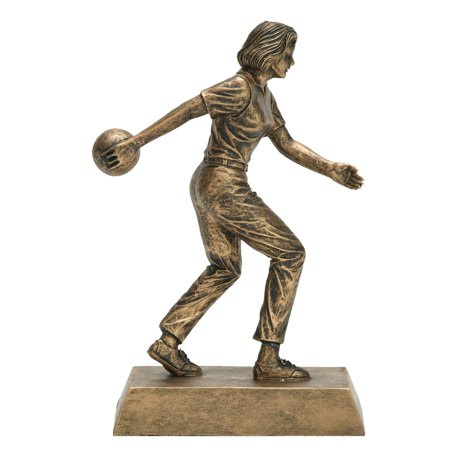 Sport Resin, Gold, Bowling Female