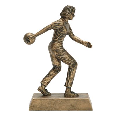 Sport Resin, Gold, Bowling Female
