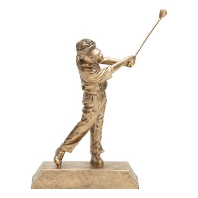 Sport Resin, Gold, Golf Male