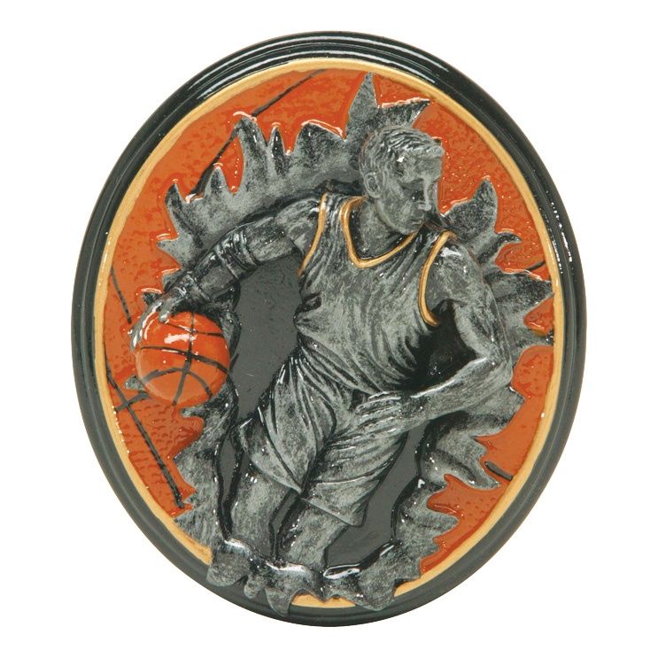 Sport Blaster Resin Plaque Mount, Basketball, Male