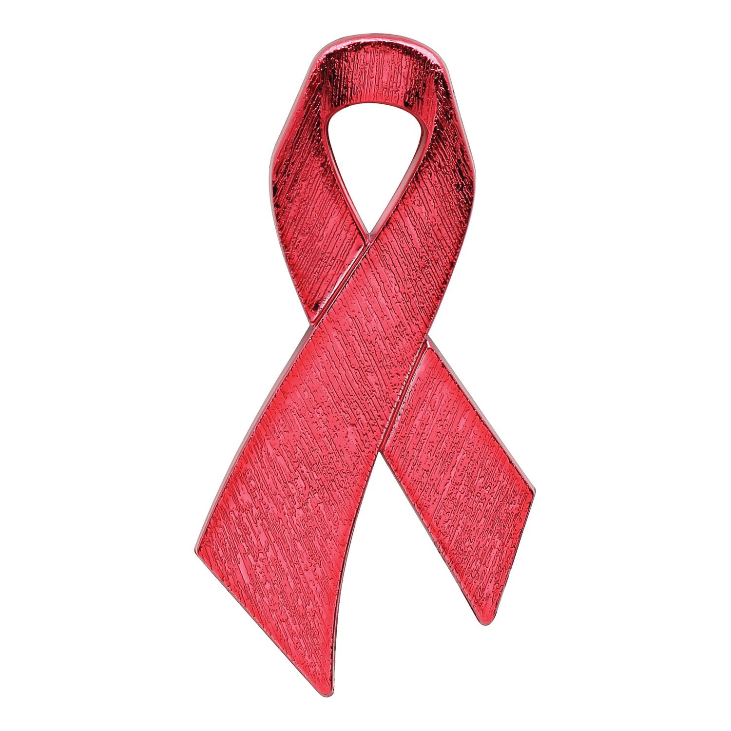 Awareness Ribbon Plaque Mount, Red