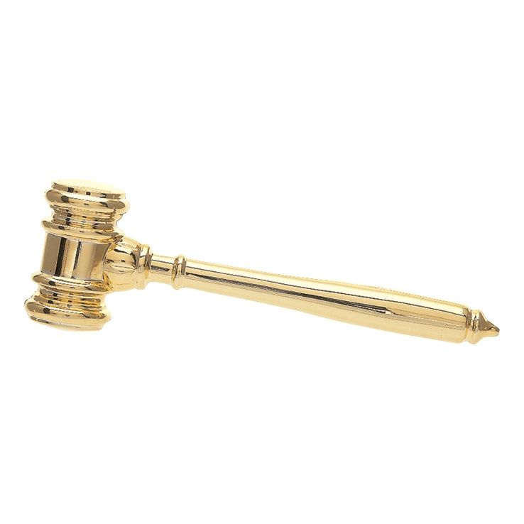 Studded Plaque Mount, Gavel