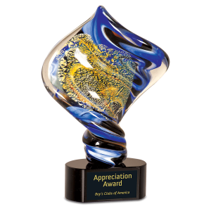 Diamond Twist Art Glass