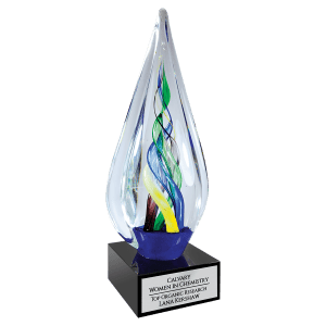 Infinity Twist Glass with Black Base