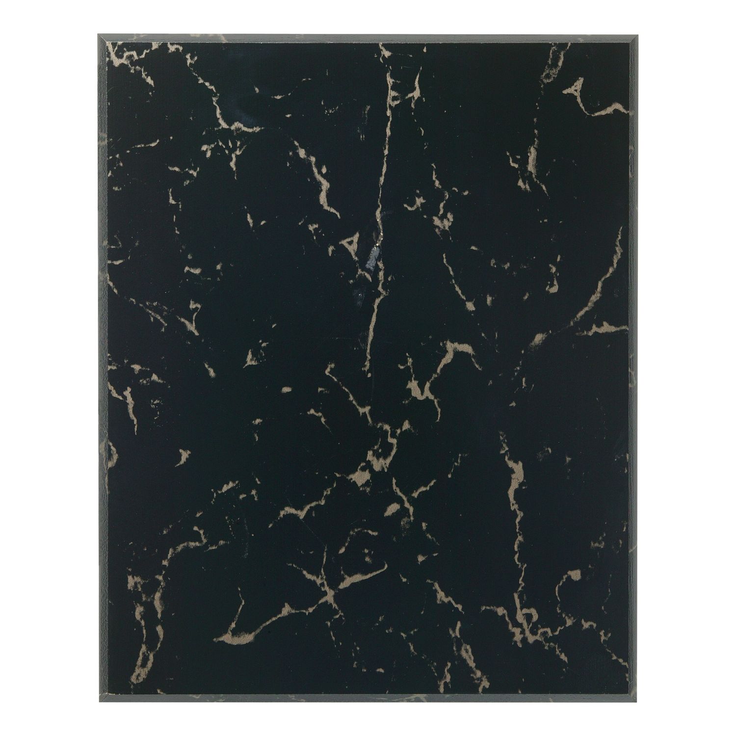 Bevel Edge Plaque, Black Marble Finish