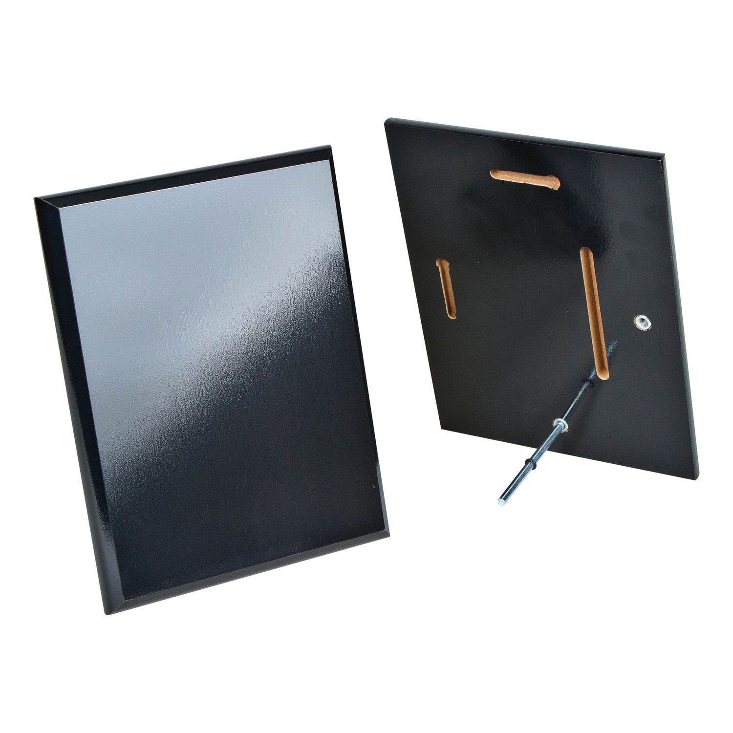 Plaque with Peg Stand, Gloss Black