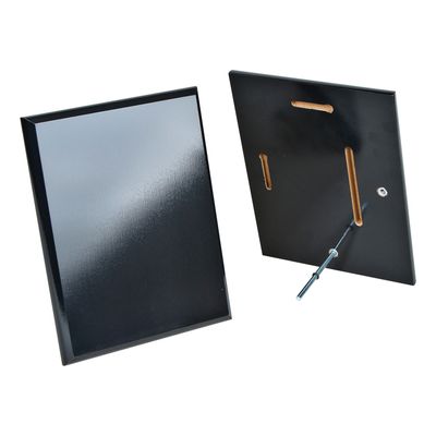 Plaque with Peg Stand, Gloss Black