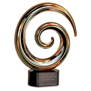 Swirl Art Glass