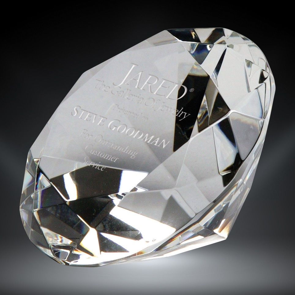 Crystal Diamond Paperweight