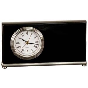 Black Horizontal Desk Clock