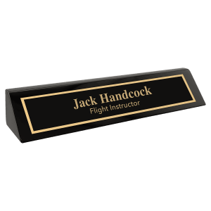 Black Piano Finish Desk Wedge