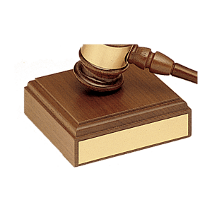 American Walnut Gavel Sounding Block (Block Only)