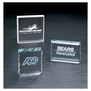 Clear Square Acrylic Paperweight