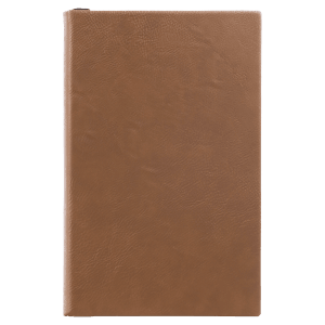 Dark Brown Leatherette 110 Page Bound Journal with Ribbon Bookmark