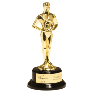 Metal Classic Achiever/Black Piano Finish Base/Gold Flexi-Brass Plastic Plate