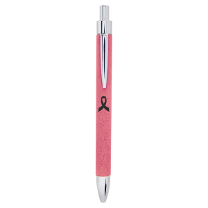 Pink Leatherette Ballpoint Pen