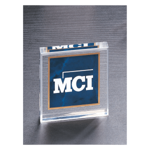 Sapphire Marble Design Acrylic Paperweight