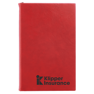 Red Leatherette Journal