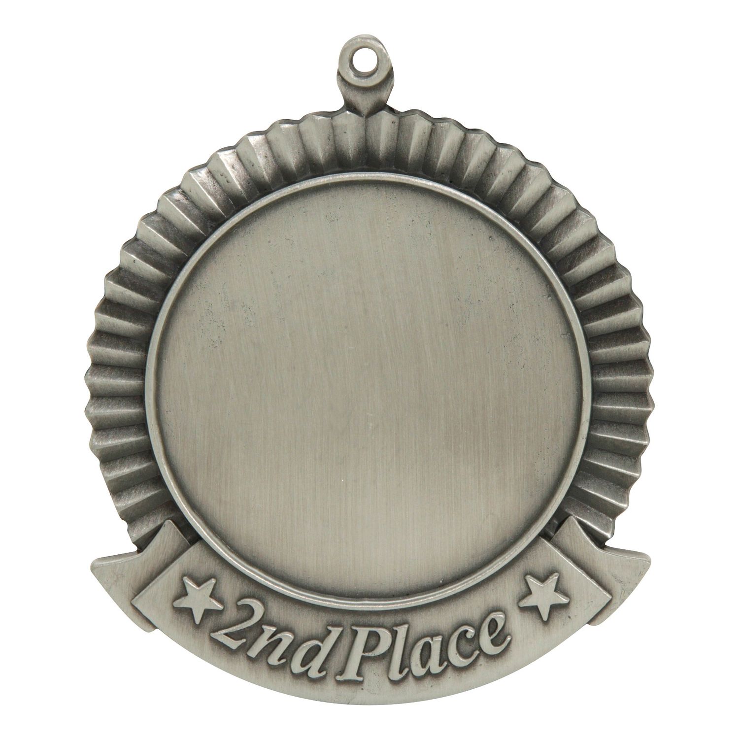 2nd Place Medal, 2" Holder, Silver