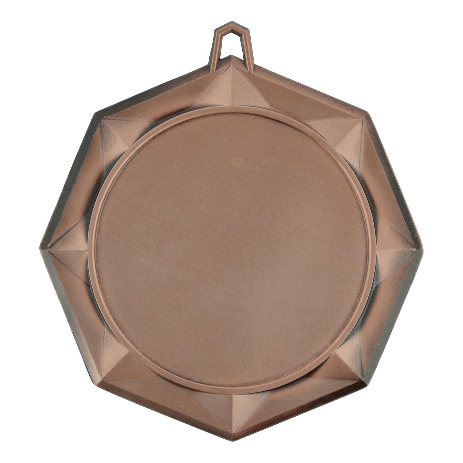 Octagon Medal, 2" Holder, Bronze