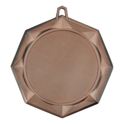 Octagon Medal, 2" Holder, Bronze