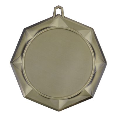 Octagon Medal, 2" Holder, Gold