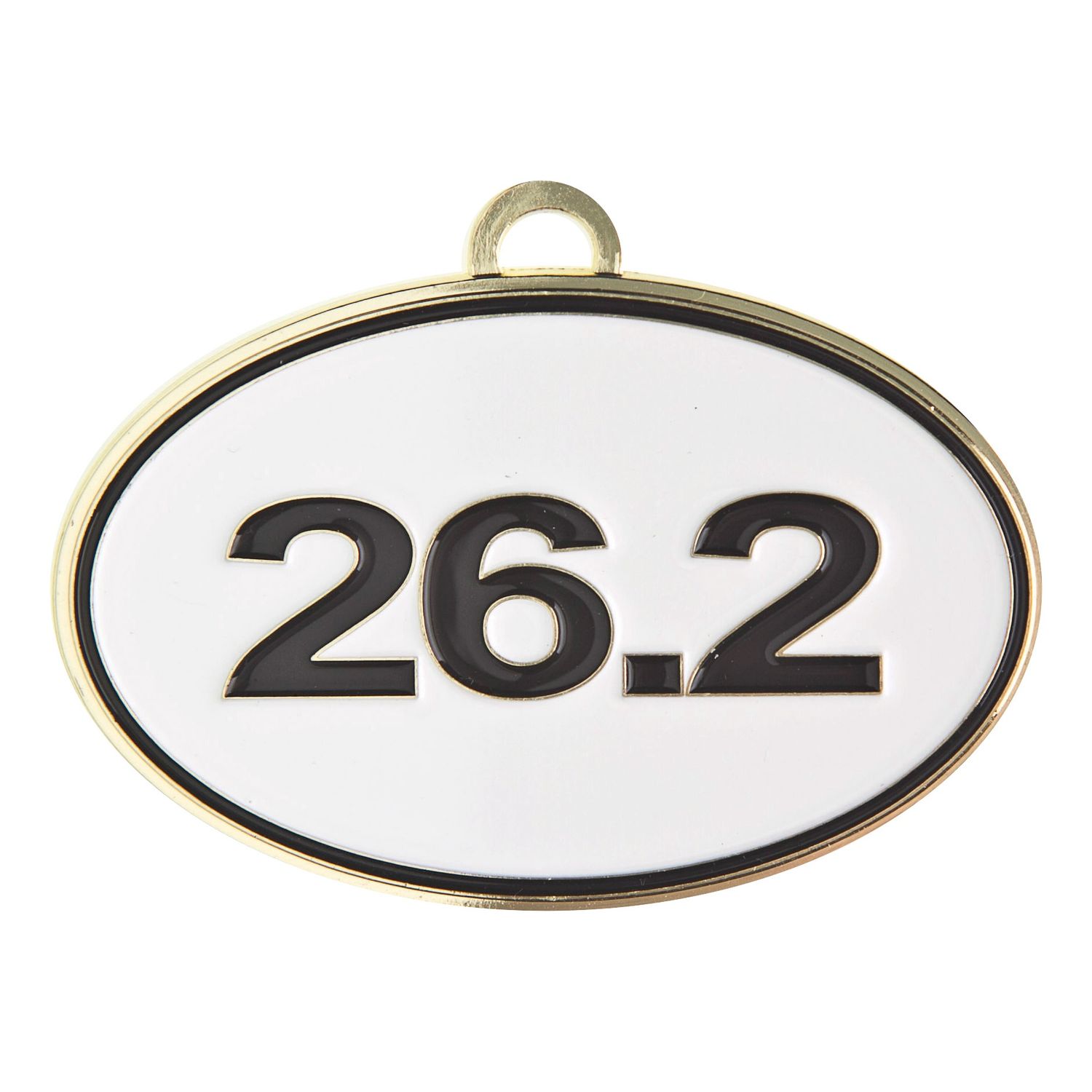 Oval Running Medal, Loop Style, Marathon, Gold