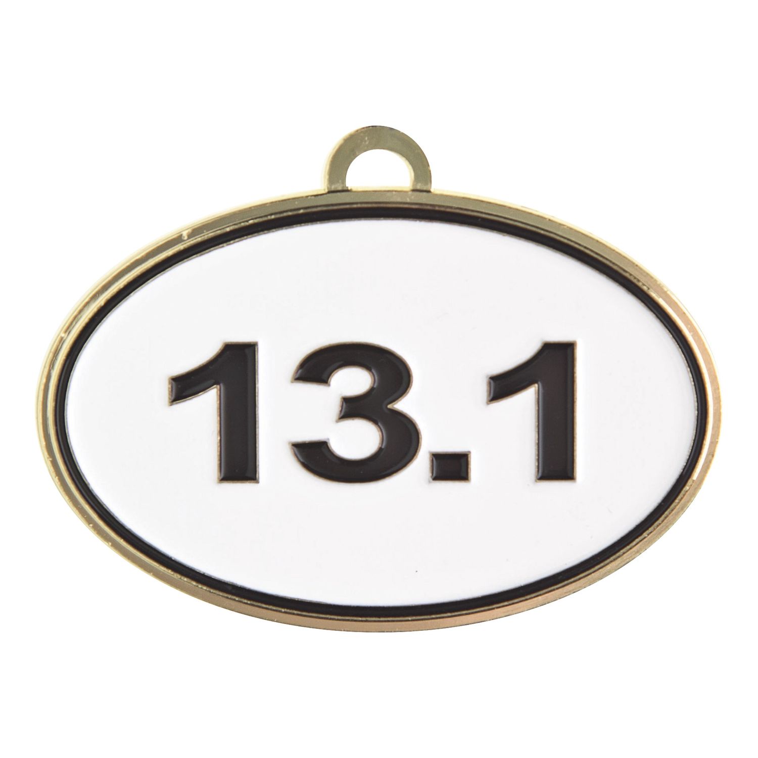Oval Running Medal, Loop Style, Half Marathon, Gold