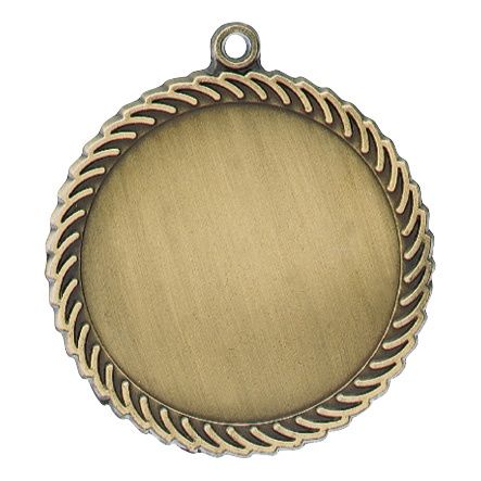 Scallop Medal, 2" Holder, Gold