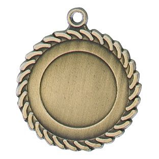 Scallop Medal, 1" Holder, Gold