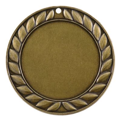 SM Wreath Medal, 2" Holder, Gold
