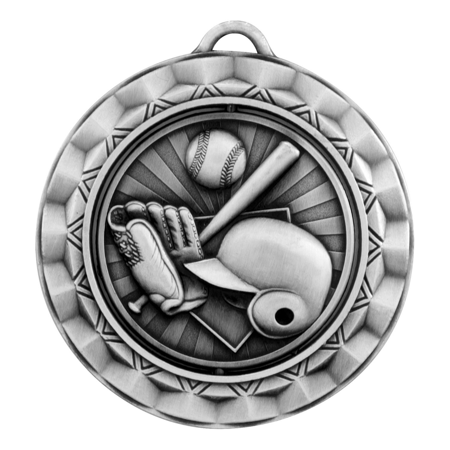 Spinner Medal, Baseball, Silver