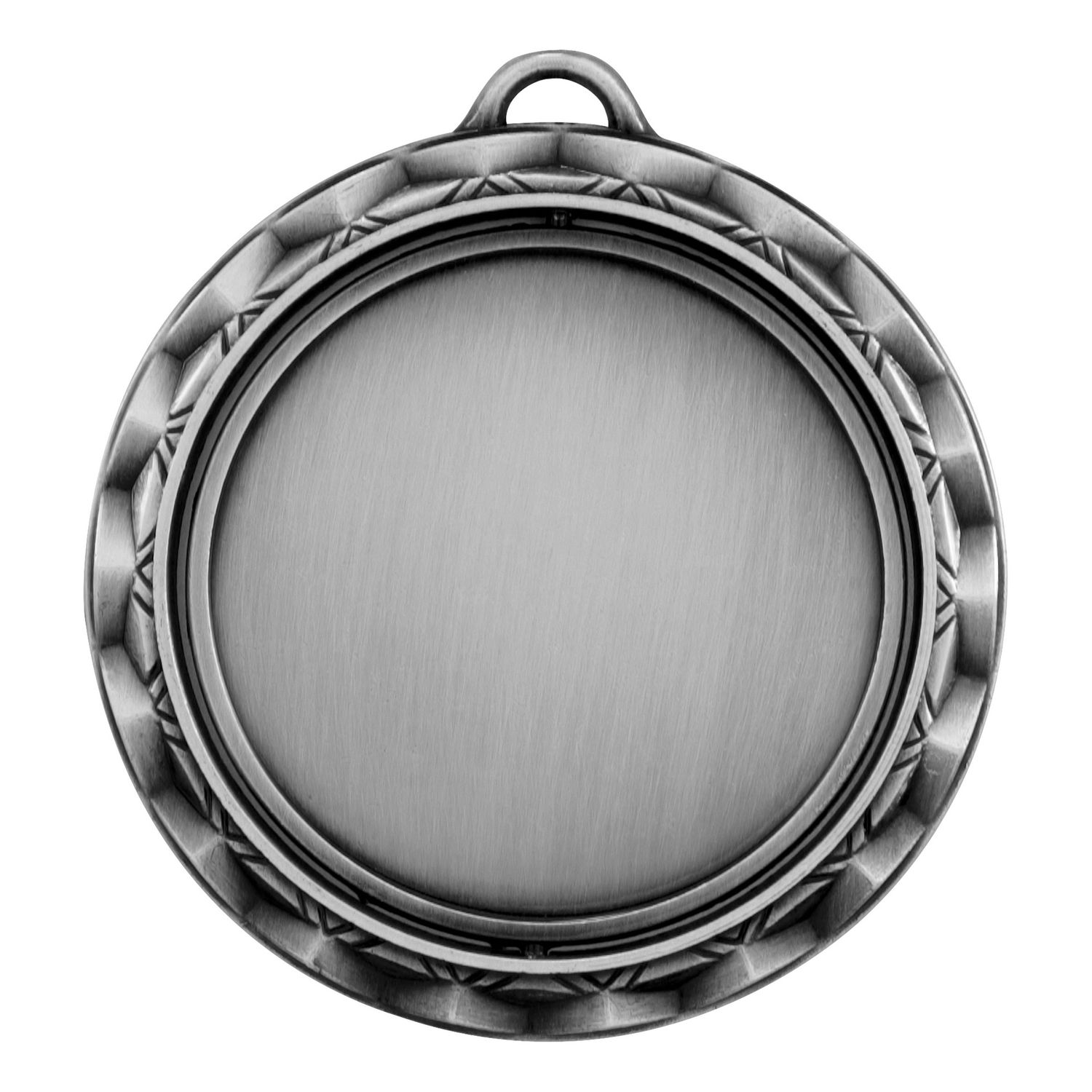 Spinner Medal, 2" Holder, Silver