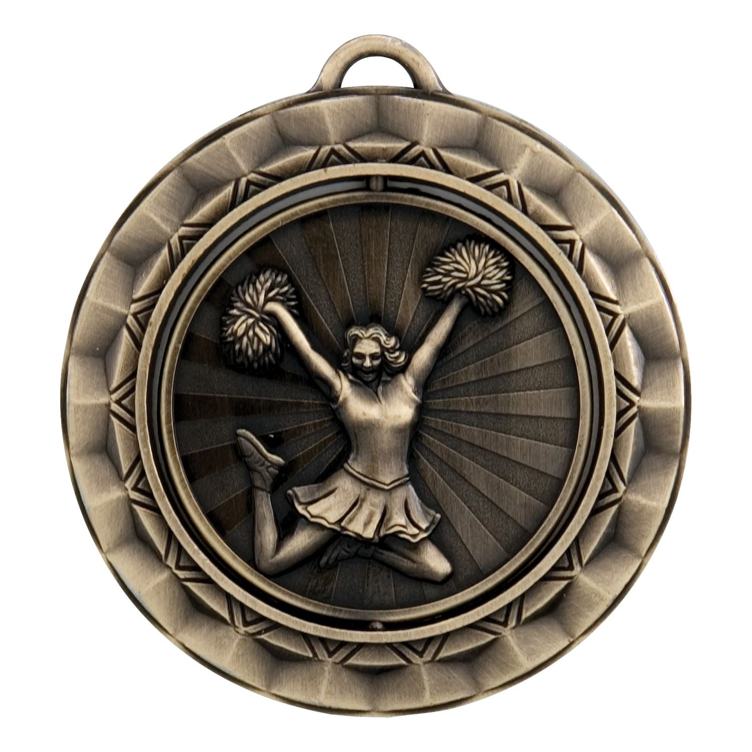 Spinner Medal, Cheer, Gold