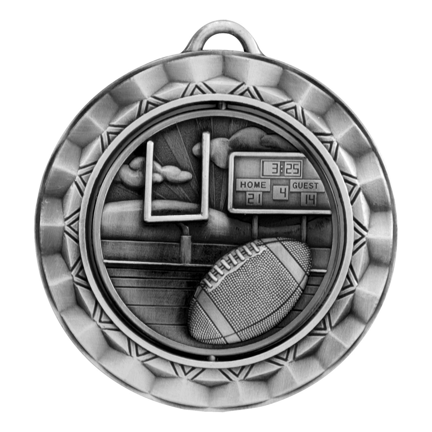 Spinner Medal, Football, Silver