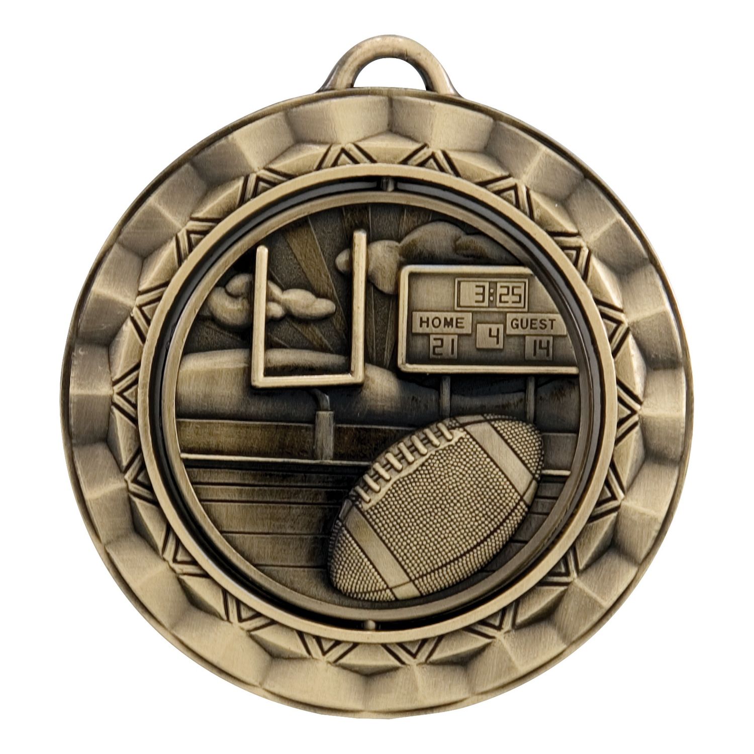 Spinner Medal, Football, Gold