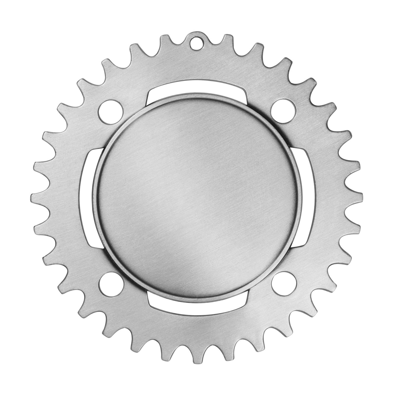 SPROCKET MEDAL 2IN HOLDER SLV