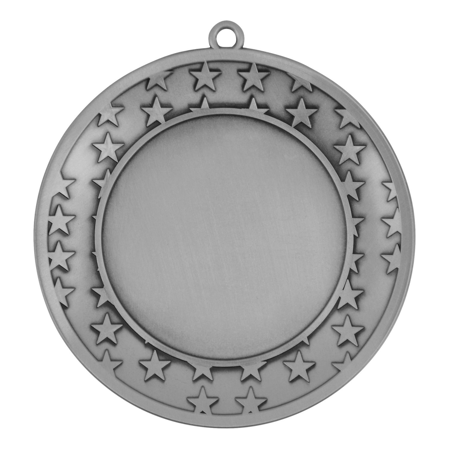 Star Eclipse Medal, 2" Holder, Silver