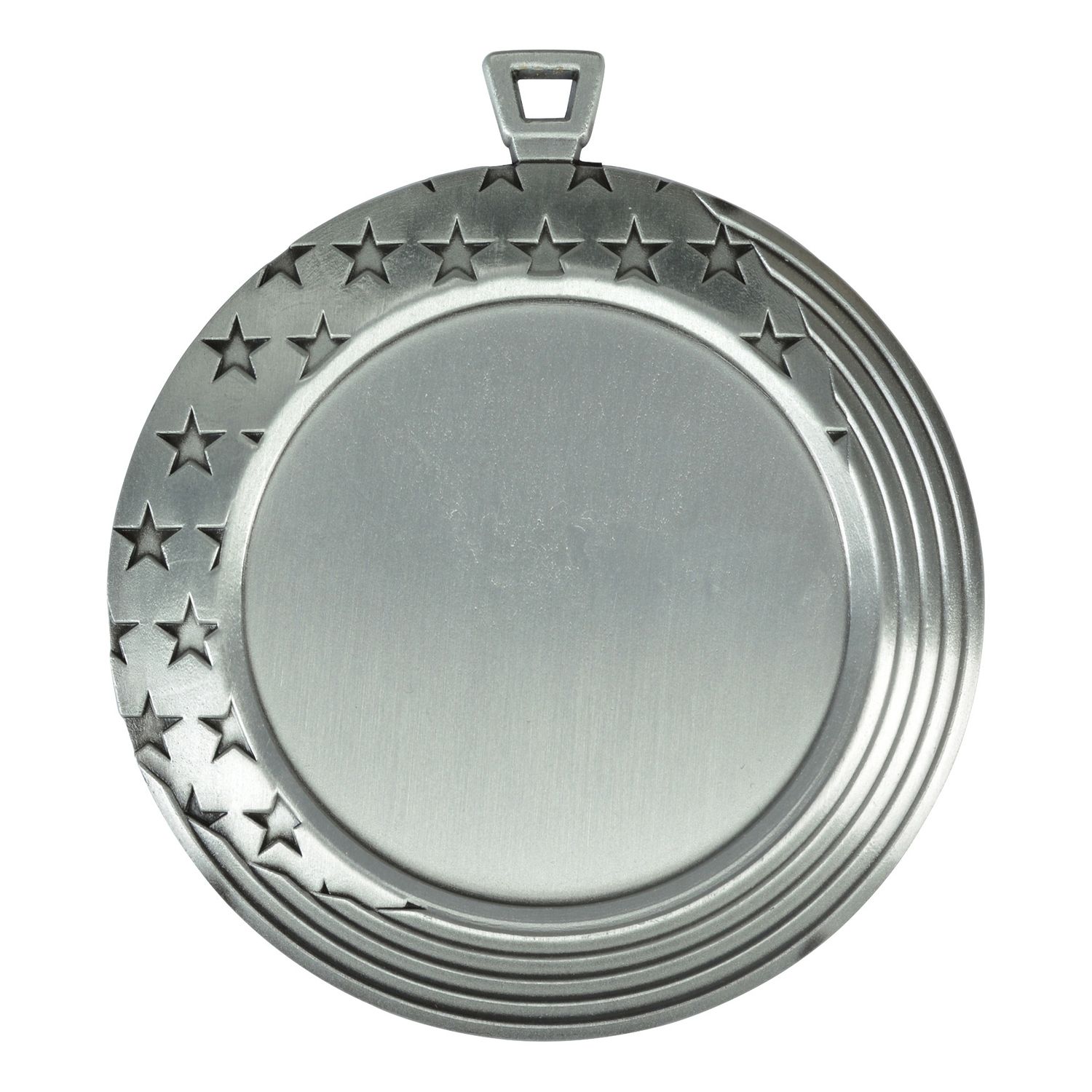 Stars &amp; Stripes Medal, 2" Holder, Silver