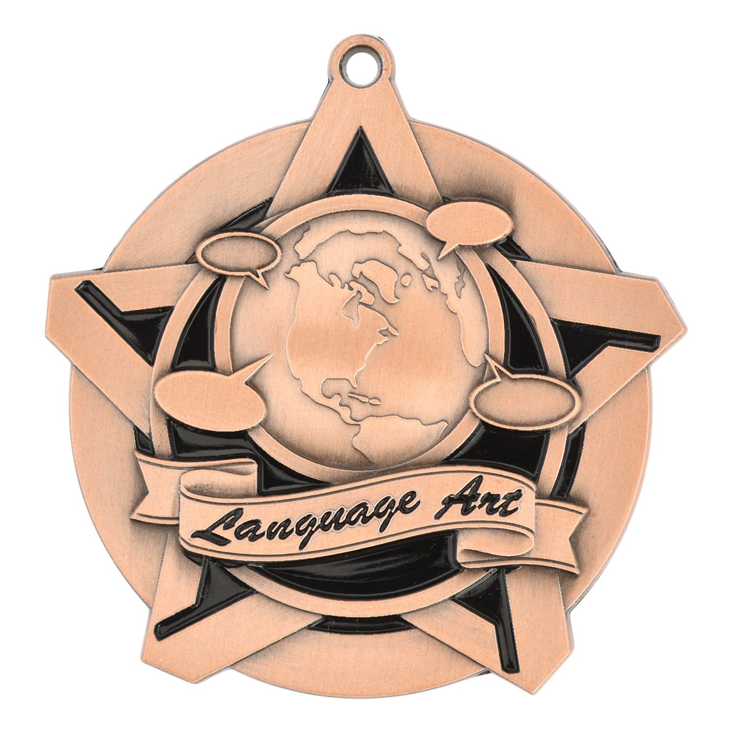 Super Star Medal, Language Arts, Bronze