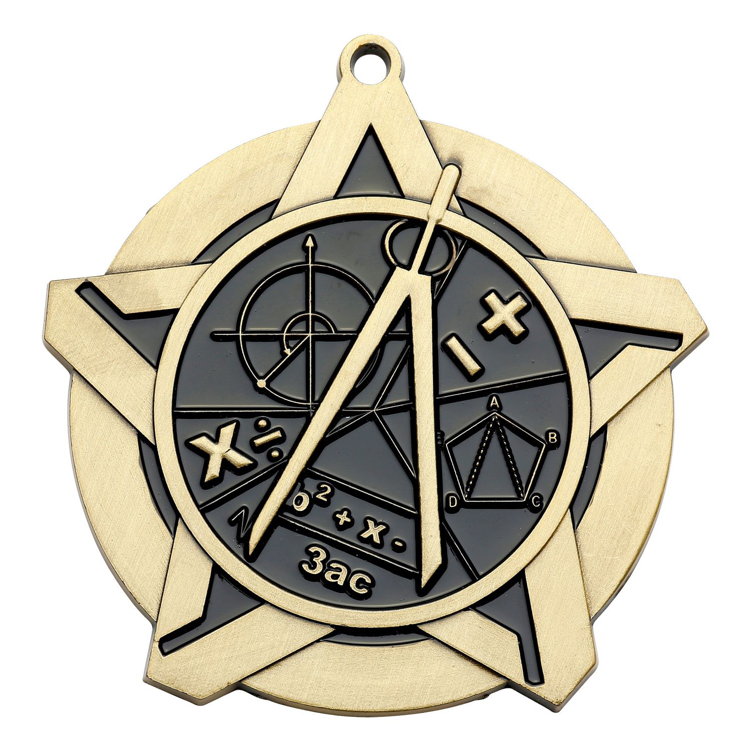 Super Star Medal, Math, Gold