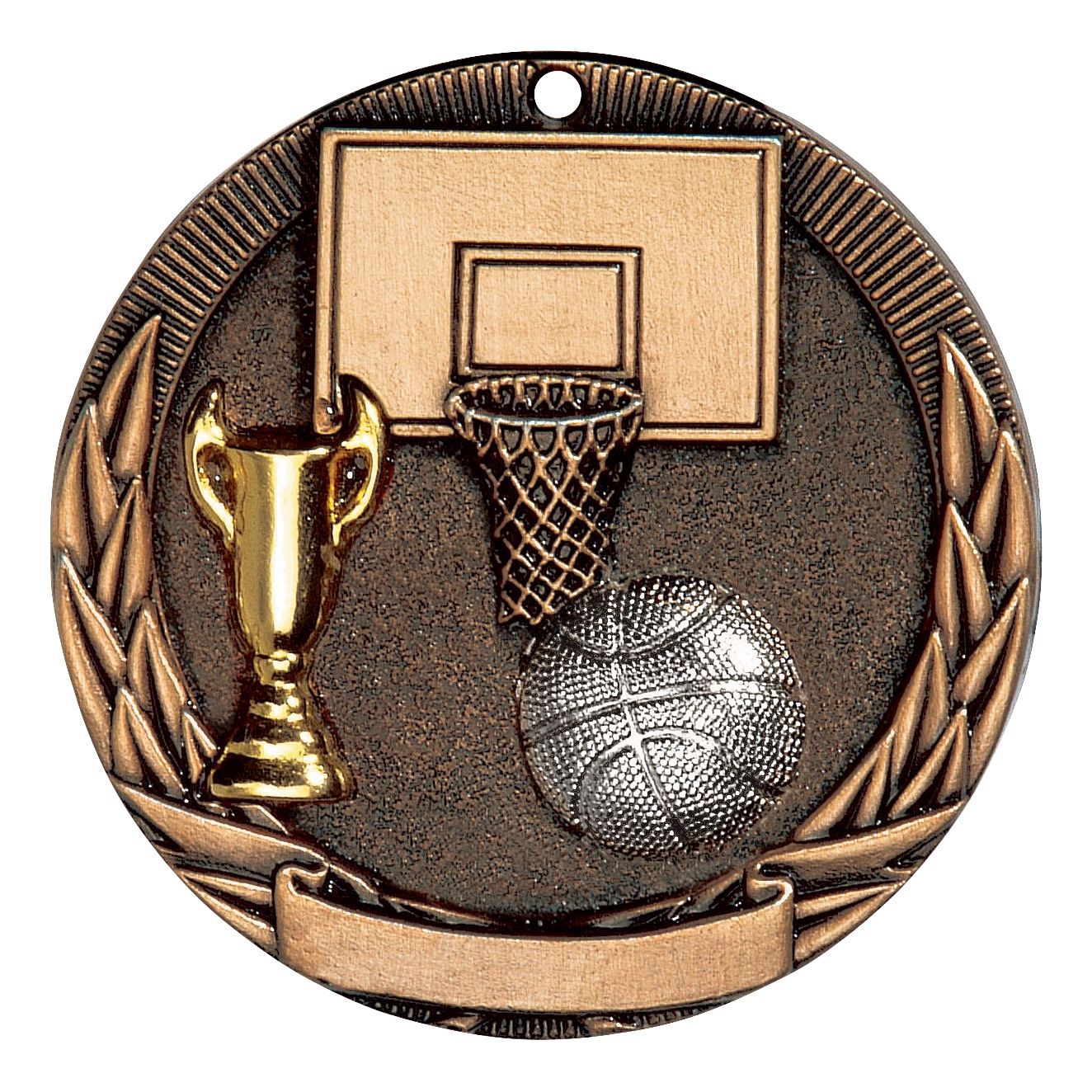 Tri-Colored Medal, Basketball, Bronze