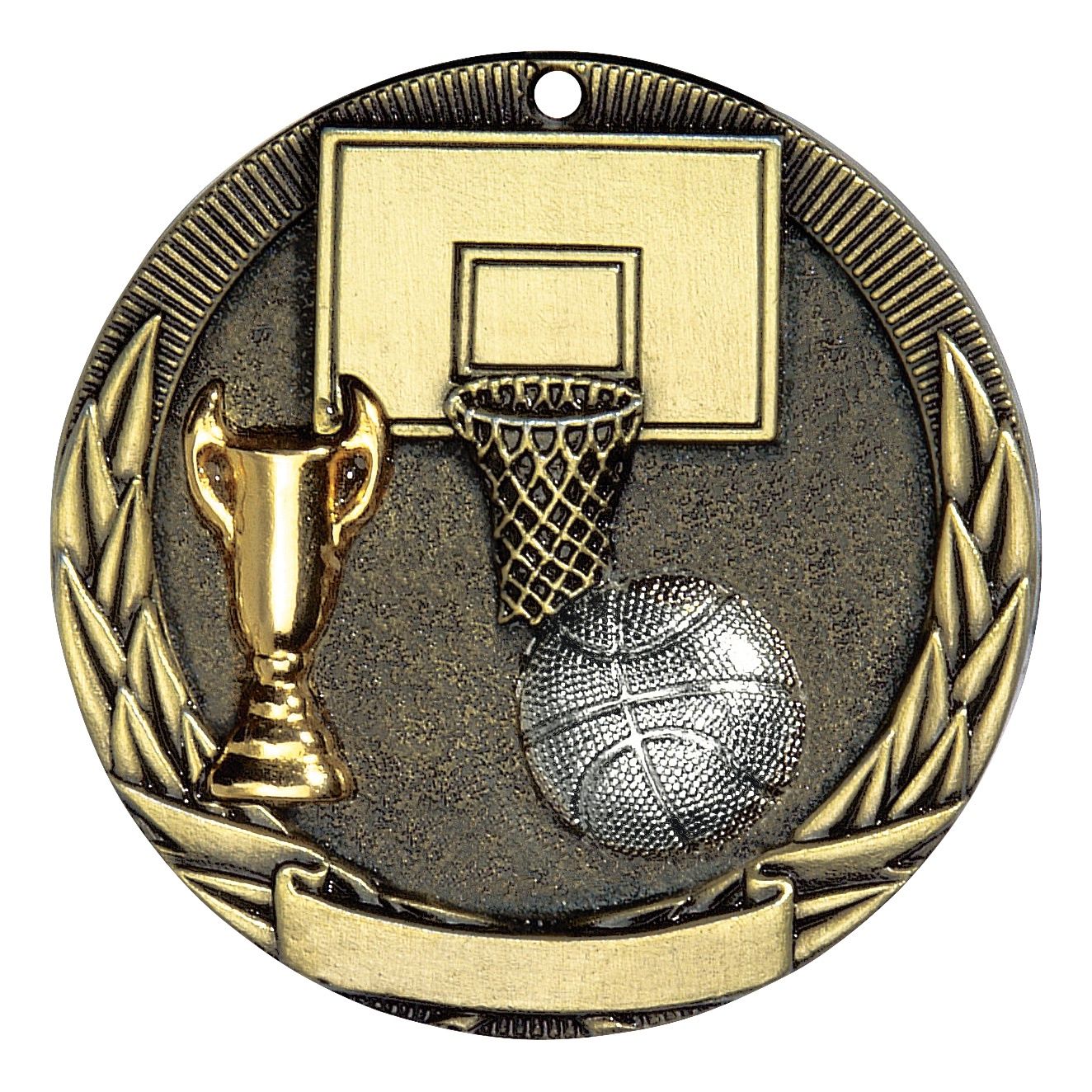 Tri-Colored Medal, Basketball, Gold