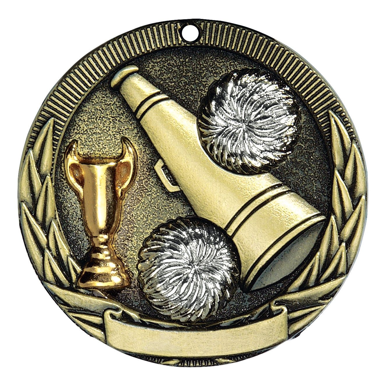 Tri-Colored Medal, Cheer, Gold