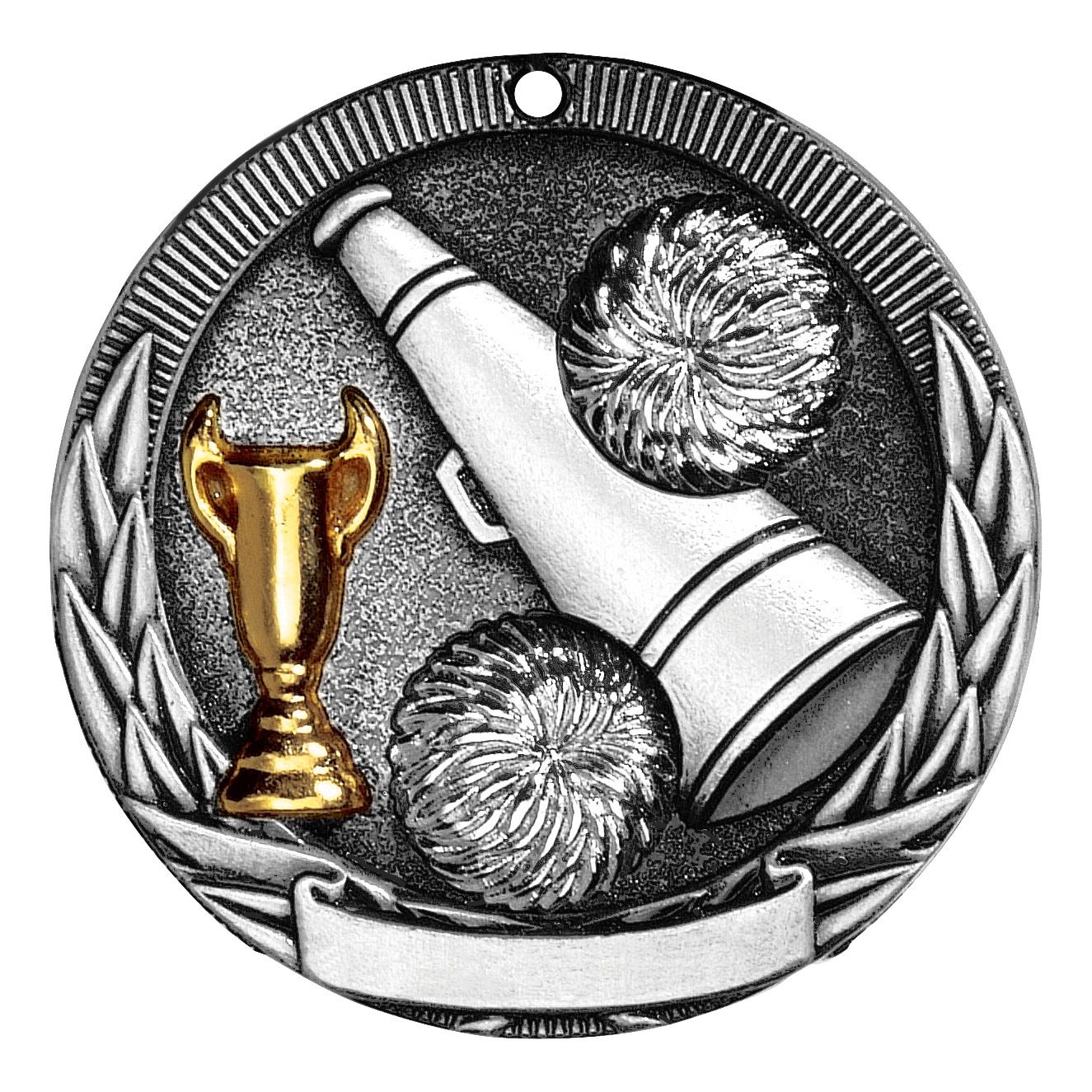 Tri-Colored Medal, Cheer, Silver