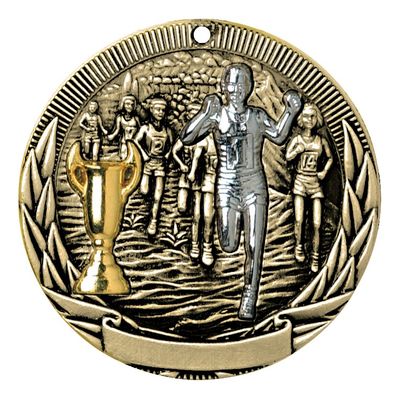 Tri-Colored Medal, Cross Country, Gold