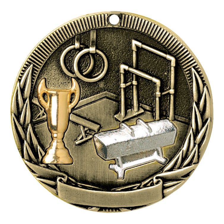 Tri-Colored Medal, Gymnastics, Gold