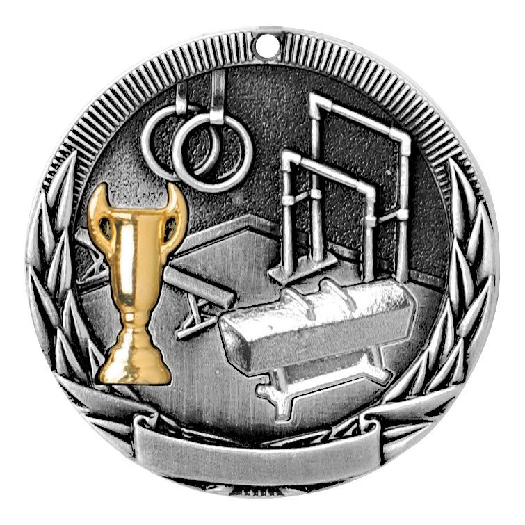 Tri-Colored Medal, Gymnastics, Silver