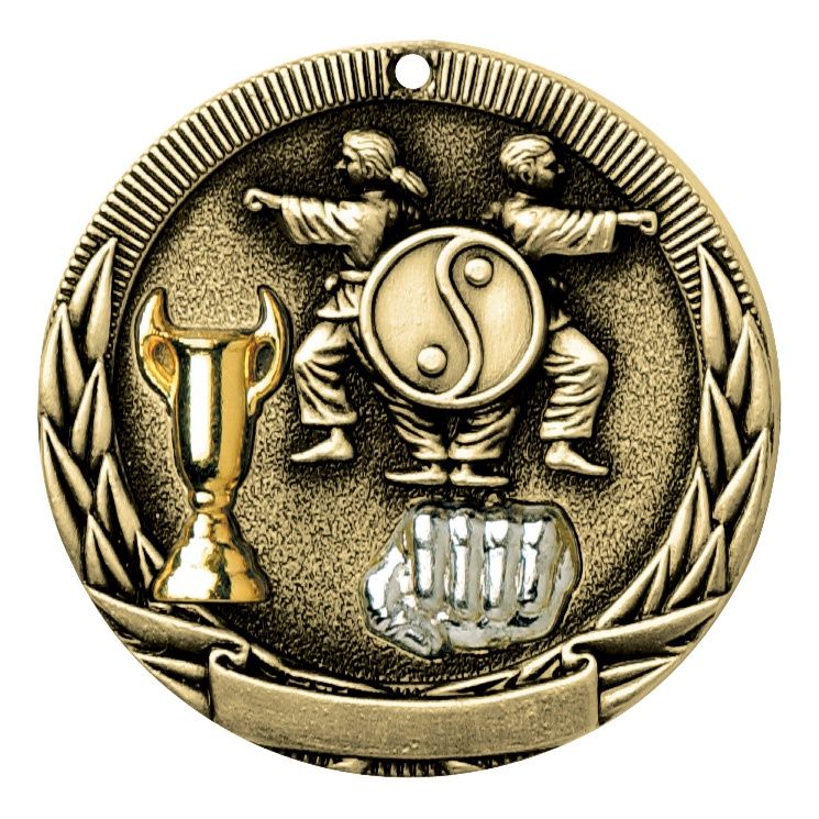 Tri-Colored Medal, Karate, Gold